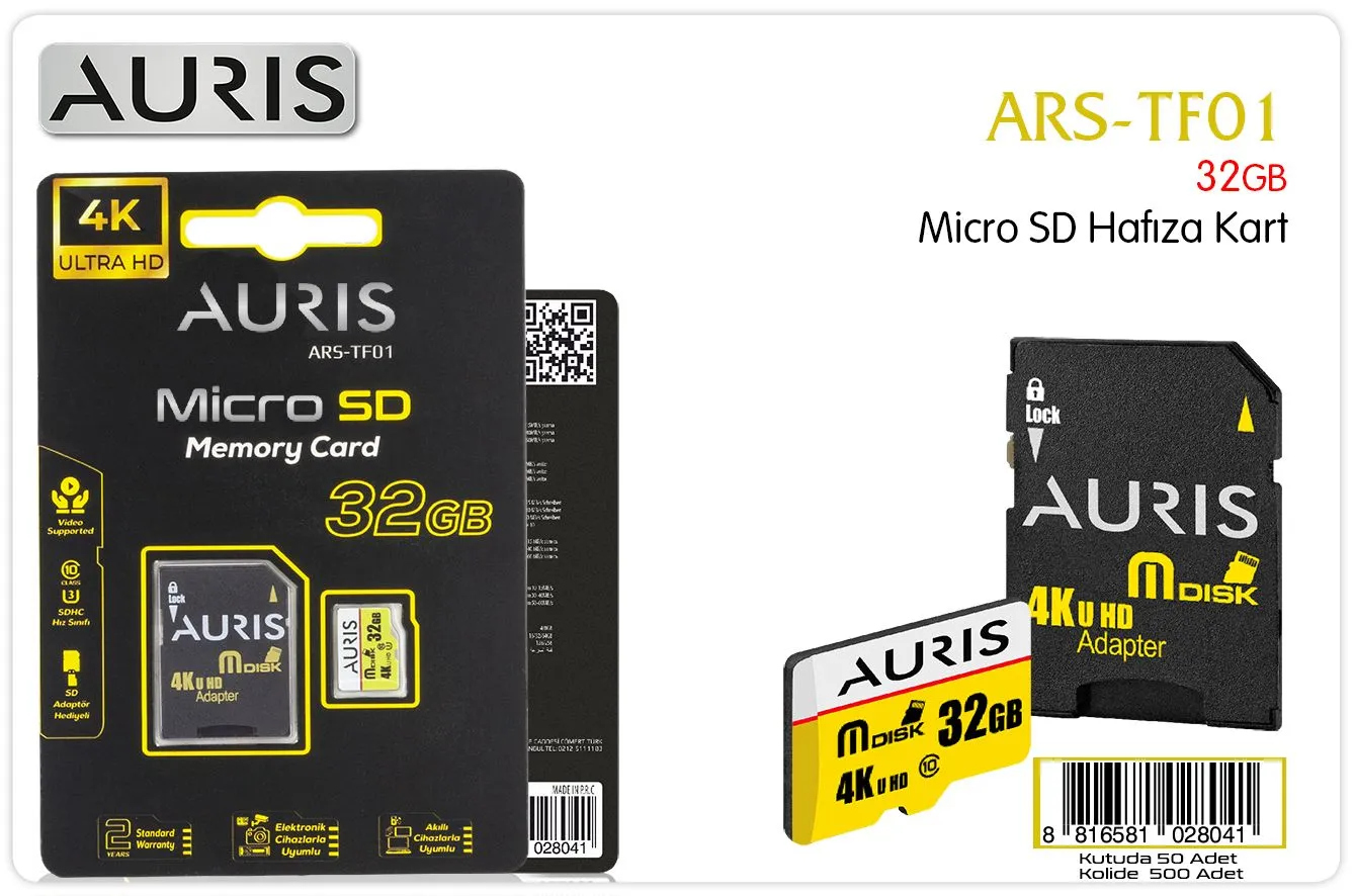 Auris ARS-TF01 32GB Micro SD Hafiza Karti